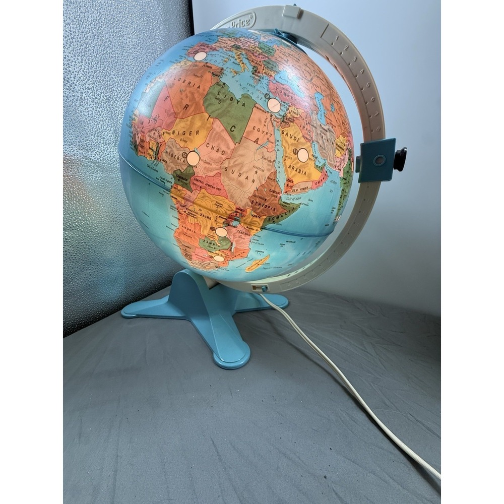 Fisher Price Discovery Globe Earth Educational Lights Up TESTED Vintage Fun 🤩 - Picture 5 of 16